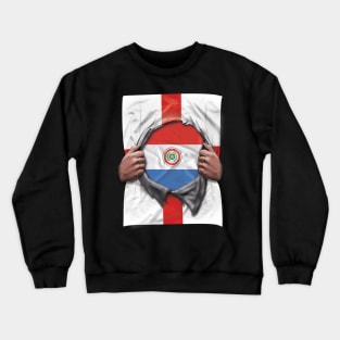 Paraguay Flag English Flag Ripped - Gift for Paraguayan From Paraguay Crewneck Sweatshirt